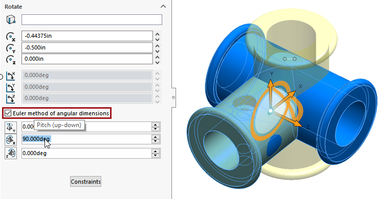 how to copy and move body parts in solidwork