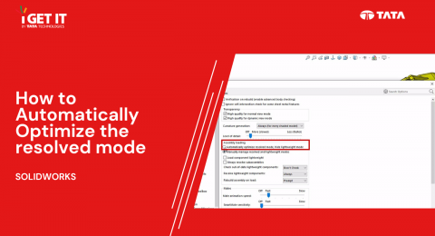 How to Automatically Optimize the resolved mode