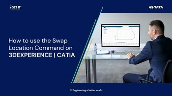 how to use swap location command on CATIA